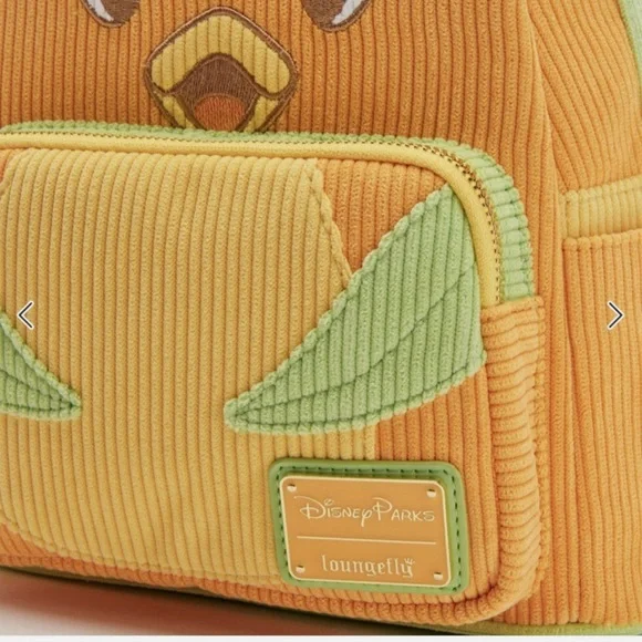 Loungefly Orange Bird Corduroy Mini Backpack 2025 New With Tags, limited edition
